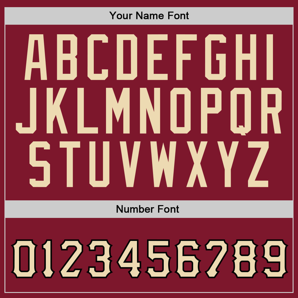 Personalized Stitched Burgundy Cream-Black Sports Pullover Sweatshirt Hoodie Team Custom Name and Number Custom Team Hoodie - Personalized Burgundy Cream-Black Pullover Sweatshirt with Name and Number Personalized Stitched Burgundy - Image 5