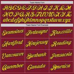 Custom Name Number Sports Hoodie Sweatshirt - Personalized Burgundy Navy Gold Pullover for Team Personalized Stitched Burgundy