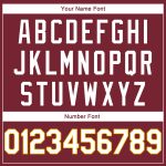 Custom Name Number Sports Hoodie Burgundy White-Gold Stitched Pullover Sweatshirt Personalized Stitched Burgundy White-Gold