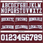 Custom Team Name Number Sweatshirt Hoodie - Personalized Burgundy White-Light Blue Stitched Football Pullover Personalized