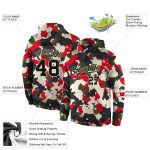 Camo Sports Hoodie Sweatshirt for Men, Personalized Black-Cream Pullover, Salute To Service Design Personalized Stitched