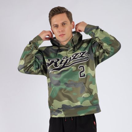 Custom Name Number Sports Hoodie Personalized Camo Black-Cream Pullover Salute To Service Sweatshirt Personalized Stitched