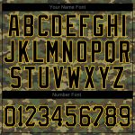 Custom Name Number Camo Hoodie Salute to Service Black Gold Sports Pullover Sweatshirt Personalized Stitched Camo Black-Gold