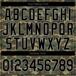 Custom Camo Sports Hoodie with Name and Number - Black-Gray Pullover Sweatshirt, Salute to Service Personalized Stitched