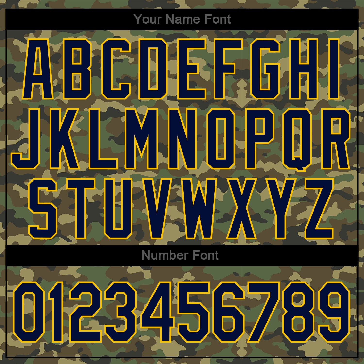 Personalized Stitched Camo Navy-Gold Sports Pullover Sweatshirt Salute To Service Hoodie Team Custom Name and Number Custom Name and Number Camo Navy Gold Sports Hoodie Pullover Sweatshirt Salute to Service Personalized Stitched Camo Navy-Gold - Image 6