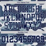 Personalized Camo Sports Hoodie | Navy-White Salute To Service Pullover Sweatshirt with Custom Name and Number Personalized