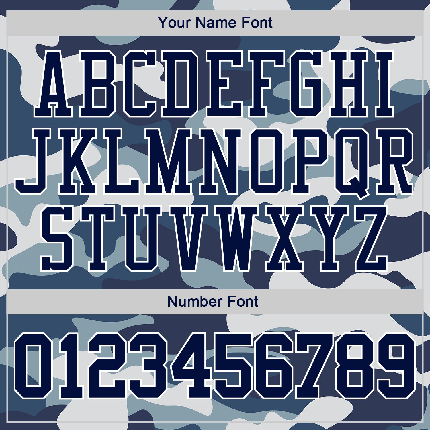 Personalized Stitched Camo Navy-White Sports Pullover Sweatshirt Salute To Service Hoodie Team Custom Name and Number Personalized Camo Sports Hoodie | Navy-White Salute To Service Pullover Sweatshirt with Custom Name and Number Personalized - Image 4