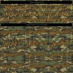 Custom Camo Hoodie with Name & Number - Old Gold & Black Stitched Pullover Sweatshirt - Salute to Service Team Apparel Personalized