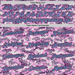 Custom Name Number Hoodie - Personalized Camo Pink Light Blue Pullover Sweatshirt - Salute to Service Team Apparel Personalized