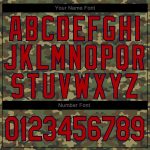 Custom Name & Number Salute to Service Hoodie, Personalized Camo Red-Navy Sports Pullover Sweatshirt Personalized Stitched