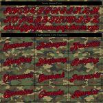 Custom Name & Number Salute to Service Hoodie, Personalized Camo Red-Navy Sports Pullover Sweatshirt Personalized Stitched