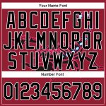 Custom Name and Number Scorpio Sports Hoodie Sweatshirt with Personalized Stitched Cardinal 3D Pattern Design Black-White