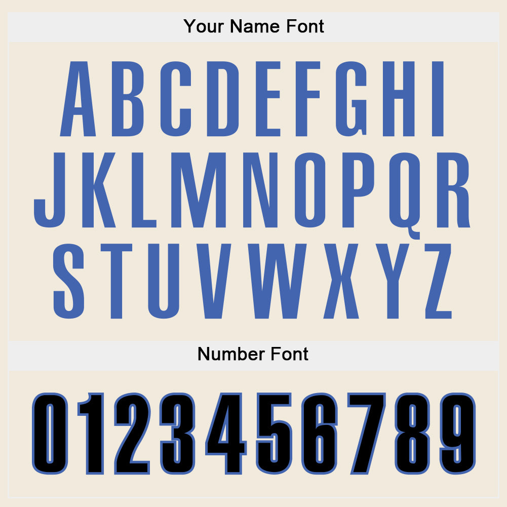 Personalized Stitched Cream Black-Blue Sports Pullover Sweatshirt Hoodie Team Custom Name and Number Custom Name Number Sports Hoodie Stitched Pullover Sweatshirt - Cream Black-Blue Team Apparel Personalized Stitched Cream - Image 5