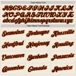 Custom Team Name Number Pullover Hoodie - Personalized Cream Black-Orange Stitched Sports Sweatshirt Personalized Stitched