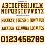 Custom Name Number Football Hoodie Stitched Cream Brown-Gold Pullover Sweatshirt for Team Support Personalized Stitched Cream