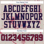 Custom 3D American Flag Pullover Hoodie with Name and Number, Cream Crimson-Navy Sports Sweatshirt for Team Personalized