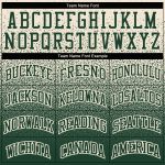 Custom Name Number Pullover Hoodie Sweatshirt for Sports, Personalized Stitched Cream Green Fade Fashion Design Personalized