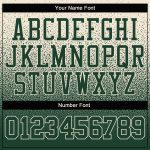 Custom Name Number Pullover Hoodie Sweatshirt for Sports, Personalized Stitched Cream Green Fade Fashion Design Personalized