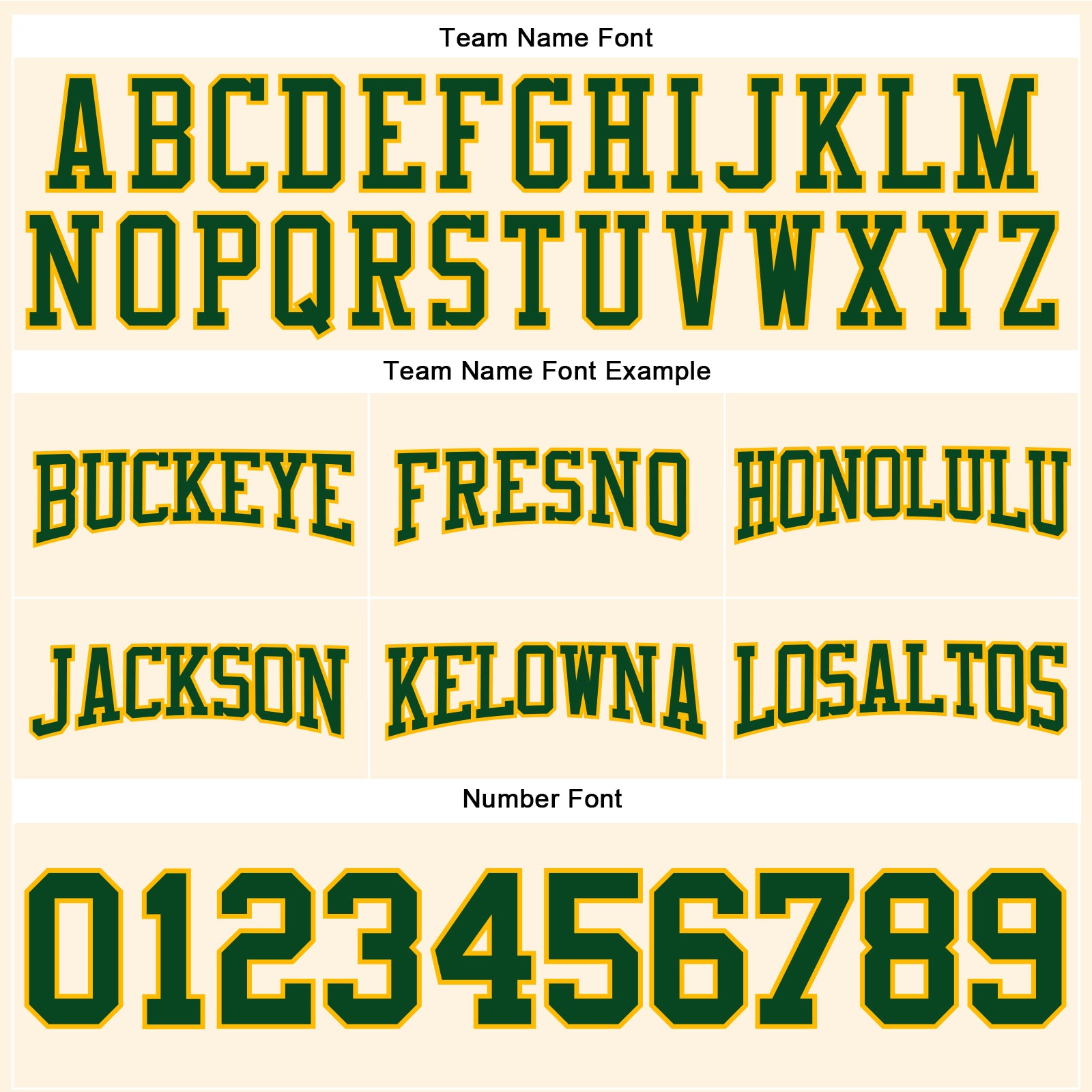 Personalized Stitched Cream Green-Gold Football Pullover Sweatshirt Hoodie Team Custom Name and Number Custom Football Hoodie with Stitched Name and Number in Cream Green-Gold Pullover Sweatshirt Personalized Stitched Cream - Image 3