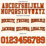 Custom Football Hoodie with Personalized Name & Number - Stitched Cream Orange-Black Pullover Sweatshirt Personalized Stitched