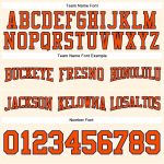 Custom Football Hoodie with Personalized Name and Number - Stitched Cream Orange-Navy Pullover Sweatshirt Personalized Stitched
