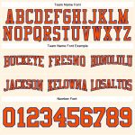 Custom Team Hoodie with Personalized Name & Number - Stitched Cream Orange-Royal Football Pullover Sweatshirt Personalized