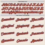 Custom Team Hoodie Personalized with Name & Number - Cream Orange-Royal Stitched Sports Pullover Sweatshirt Personalized