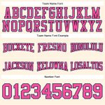 Custom Football Hoodie with Stitched Name & Number - Cream Pink Black Light Blue Sweatshirt Pullover Personalized Stitched