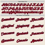Custom Name Number Sports Hoodie Sweatshirt Personalized Cream Red Navy Pullover Personalized Stitched Cream Red-Navy Sports