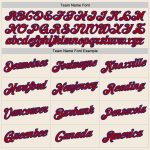 Custom Team Hoodie with Name & Number - Personalized Stitched Cream Red-Royal Sports Pullover Sweatshirt Personalized Stitched