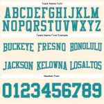 Custom Name and Number Football Sweatshirt Hoodie - Personalized Stitched Cream Teal-Gray Pullover for Team Comfort Personalized