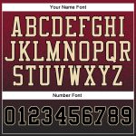 Custom Sports Pullover Hoodie with Name & Number - Stitched Crimson Black-Cream Fade Sweatshirt for Team Wear Personalized