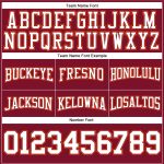 Custom Name Number Crimson White Orange Football Hoodie Sweatshirt - Personalized Stitched Pullover Team Apparel Personalized