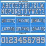Custom Electric Blue Gray Football Hoodie with Stitched Name & Number - Personalized Pullover Sweatshirt Personalized Stitched