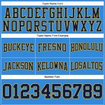 Custom Electric Blue Navy Gold Football Hoodie Sweatshirt with Personalized Name and Number - Stitched Pullover Personalized