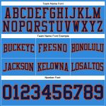 Custom Electric Blue Navy-Orange Football Hoodie with Stitched Name and Number - Personalized Pullover Sweatshirt Personalized