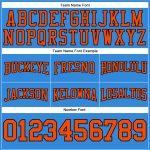 Custom Name Number Hoodie Football Sweatshirt Orange Black Electric Blue Pullover Athletic Team Apparel Personalized Stitched