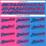 Custom Name Number Pullover Hoodie - Personalized Electric Blue Pink-Black Gradient Fashion Sports Sweatshirt Personalized