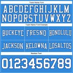 Custom Electric Blue White-Royal Football Hoodie with Stitched Name & Number - Personalized Pullover Sweatshirt Personalized