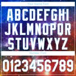 Custom Name Number Hoodie - Personalized Stitched 3D Sports Pullover Sweatshirt in Galactic White Light Blue Personalized