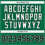 Custom Name Number Sports Pullover Hoodie Stitched Gold Black Kelly Green Split Fashion Sweatshirt Personalized Stitched