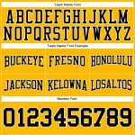 Custom Football Hoodie Pullover Sweatshirt with Personalized Name and Number - Stitched Gold Black White Design Personalized