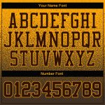 Custom Name Number Sports Hoodie Personalized Gold Brown Fade Pullover Sweatshirt Fashion Personalized Stitched Gold Brown