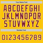 Custom Name Number Sports Hoodie Pullover Sweatshirt Gold Crimson-White Stitched Team Apparel Personalized Stitched Gold