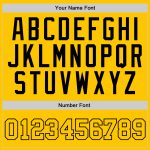Custom Team Name Number Sports Hoodie Gold-Black Stitched Pullover Sweatshirt Personalized Stitched Gold Gold-Black Sports