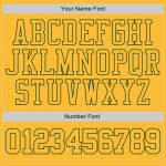 Personalized Custom Team Hoodie with Name and Number, Gold-Green Stitched Sports Pullover Sweatshirt Personalized Stitched