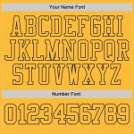 Personalized Gold Navy Sports Hoodie Custom Name Number Stitched Pullover Sweatshirt Personalized Stitched Gold Gold-Navy
