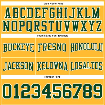 Custom Gold Green-White Football Hoodie with Personalized Name & Number | Stitched Pullover Sweatshirt for Teams Personalized