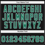 Custom Name Number Hoodie Sweatshirt - Personalized Gold Kelly Green Black Split Fashion Sports Pullover Personalized Stitched