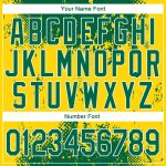 Custom Stitched Sports Hoodie in Gold Green-White 3D Design with Name & Number - Personalized Pullover Sweatshirt Personalized